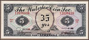 W.C.S. 35th Anniversary Currency, Submission 4, Front