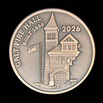 2026 Galt Fire Hall Antiqued Copper Reverse